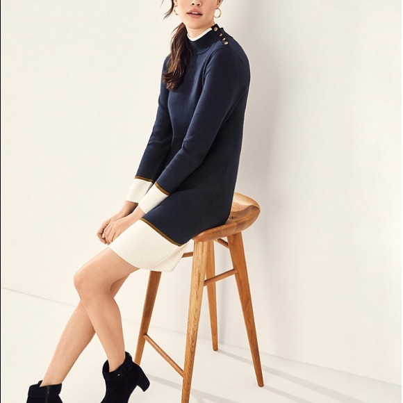 Ann Taylor Dresses & Skirts - Ann Taylor 🍁NWTs🍁 Color block Sweater Dress